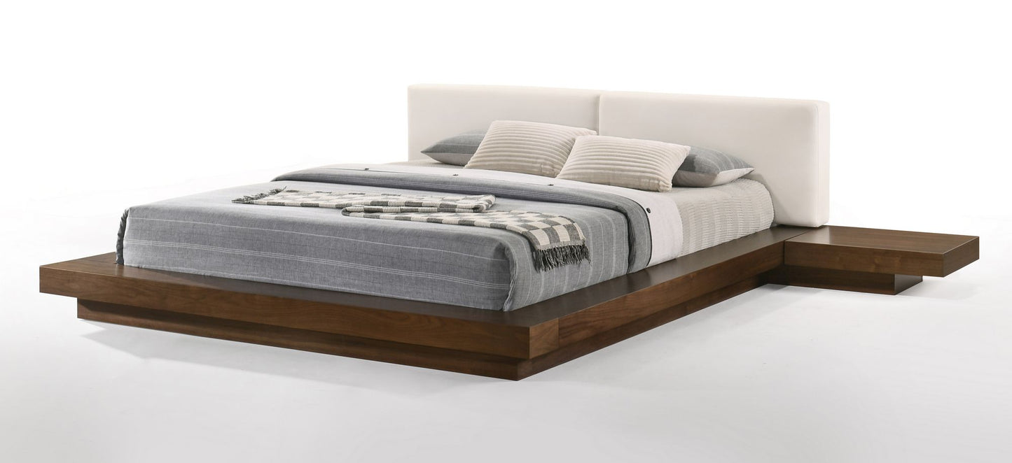 Modco King Size Low Profile Walnut Bed Frame