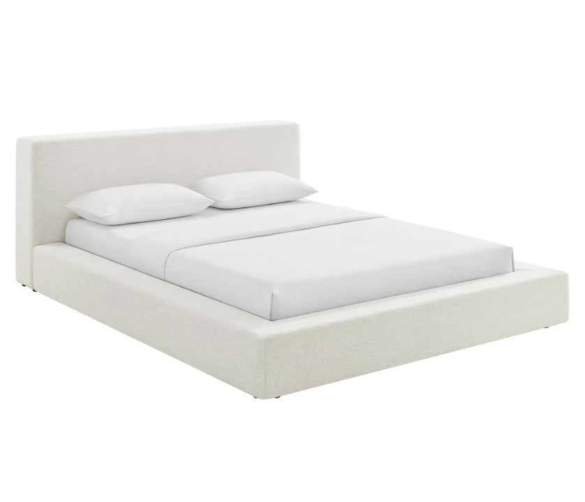 Luxury Cloud Soft Chenille Fabric Platform Bed Frame