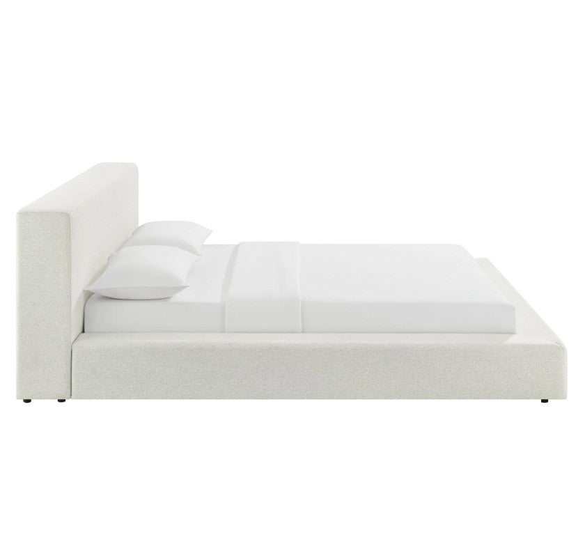 Luxury Cloud Soft Chenille Fabric Platform Bed Frame