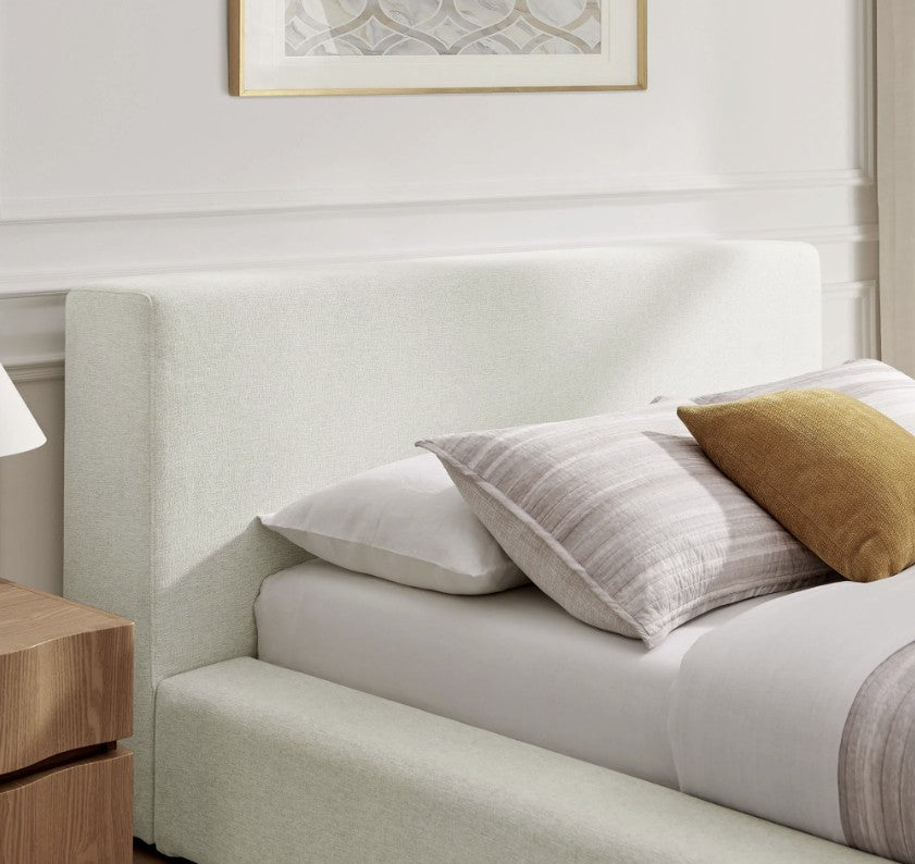 Luxury Cloud Soft Chenille Fabric Platform Bed Frame