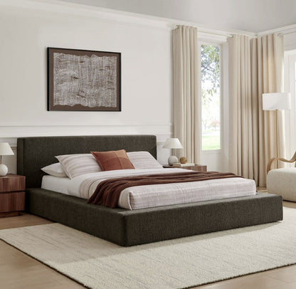 Luxury Cloud Soft Chenille Fabric Platform Bed Frame