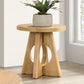 Sante Fe Oak Round End Table