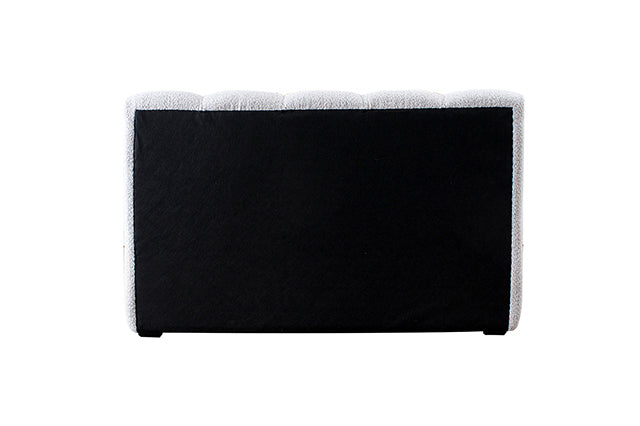 Griffin Off White Upholstered Fabric Bedframe
