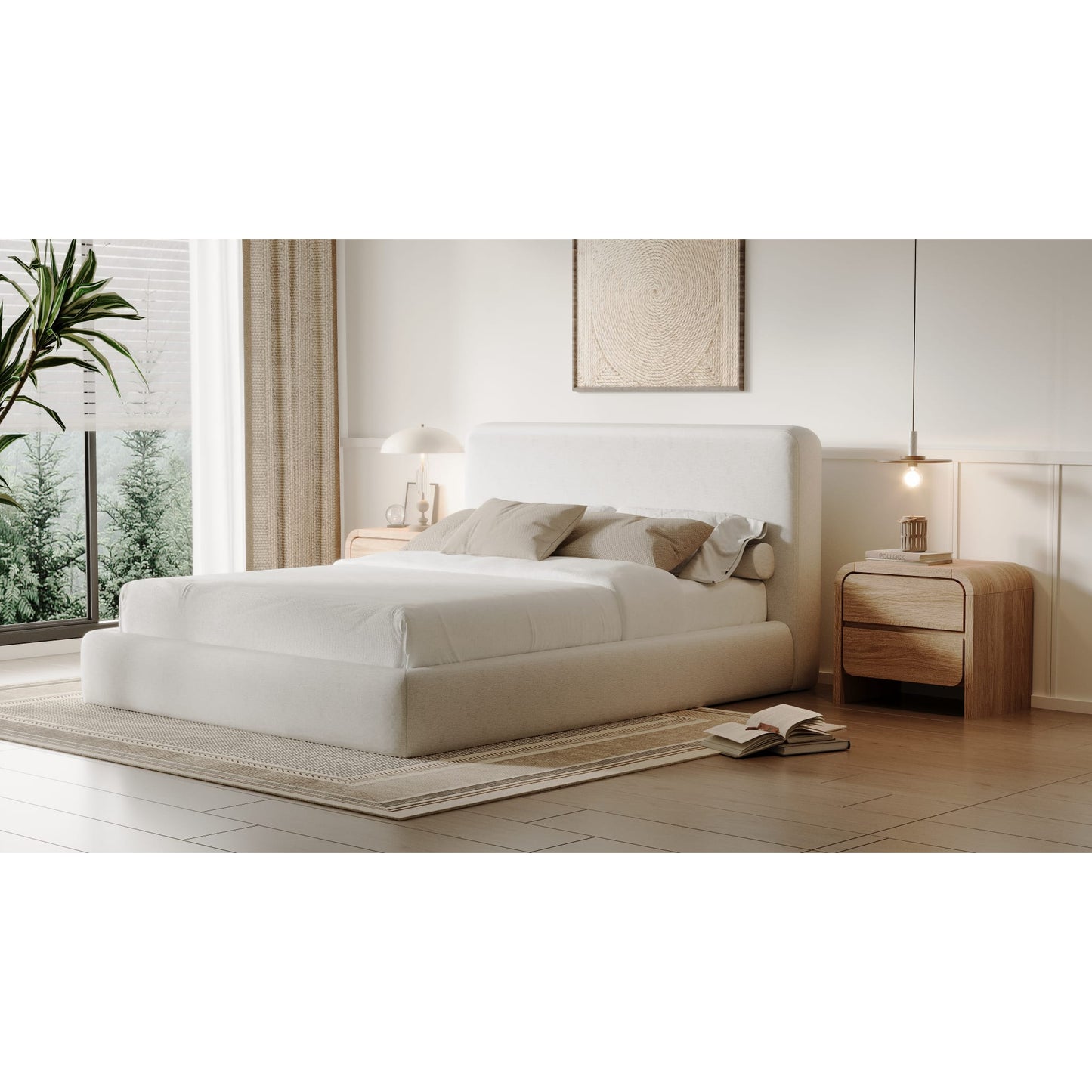 Mamu bed in a bedroom with nightstands