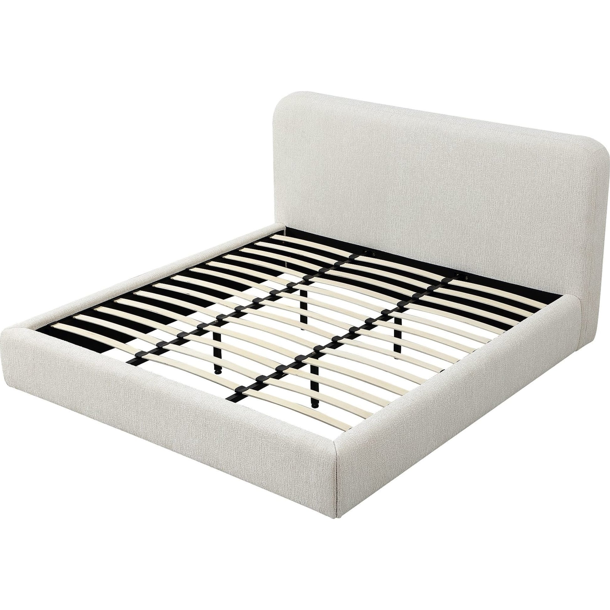 Mamu bed frame with slats and center rail support