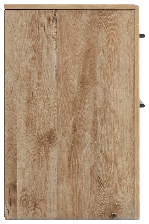 Mesita de noche de dos cajones Hyanna