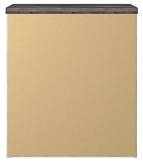 Mesita de noche de dos cajones Gerridan