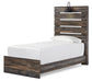 Cama doble con paneles Drystan y tocador con espejo