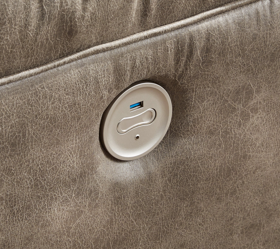 Seccional reclinable eléctrico Ravenel de 4 piezas