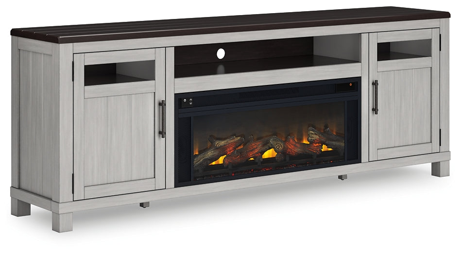 Mueble para TV Darborn de 88" con chimenea eléctrica