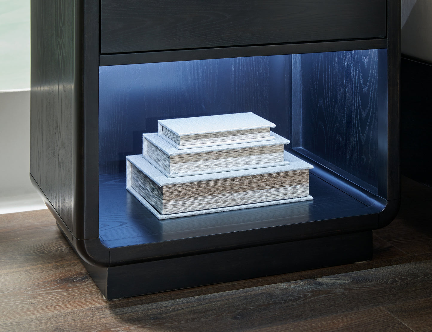 Mesita de noche de un cajón Rowanbeck