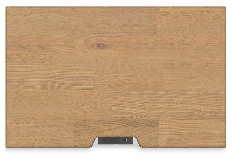 Mesita de noche de tres cajones Ashbryn