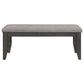 Juego de mesa de comedor rectangular Dalila de 6 piezas, gris oscuro