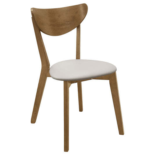 Silla de comedor auxiliar de madera Kersey color castaño (juego de 2)