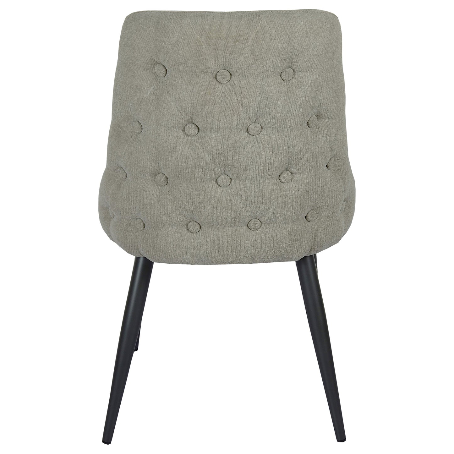 Silla de comedor tapizada Cosmo gris claro (juego de 2)