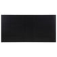 Mesa de comedor rectangular de madera Catherine de 84 pulgadas, color negro