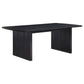 Juego de mesa de comedor Brookmead de 5 piezas con hojas extensibles, color negro