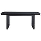 Juego de mesa de comedor Brookmead de 5 piezas con hojas extensibles, color negro