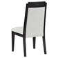Juego de mesa de comedor Brookmead de 5 piezas con hojas extensibles, color negro