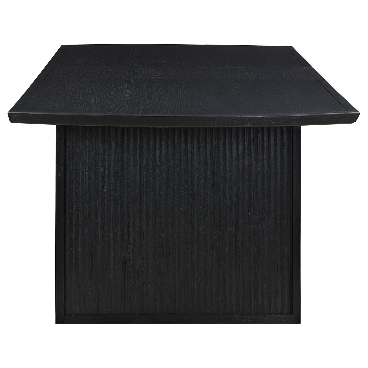 Juego de mesa de comedor Brookmead de 5 piezas con hojas extensibles, color negro