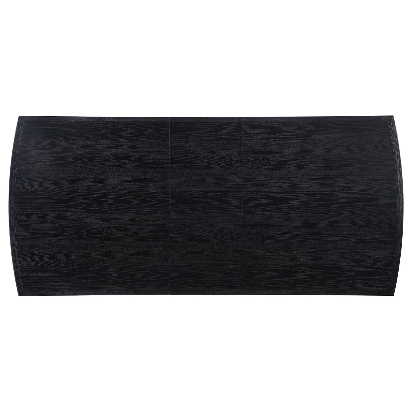 Juego de mesa de comedor Brookmead de 7 piezas con hojas extensibles, color negro