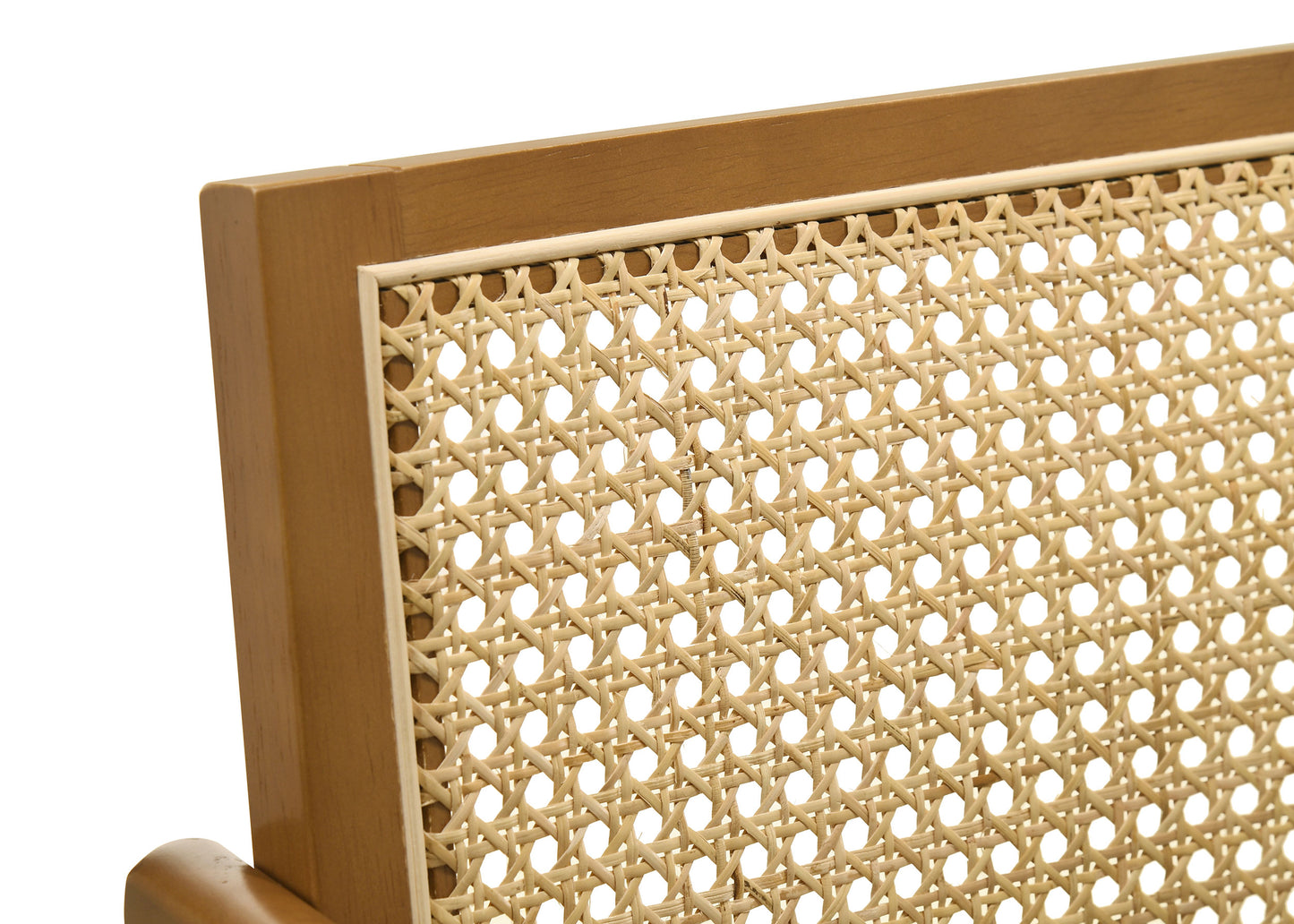 Silla de bar de ratán tejido Kane en nogal claro (juego de 2)