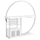 Risley 2-door Circular LED Wine Cabinet White High Gloss
