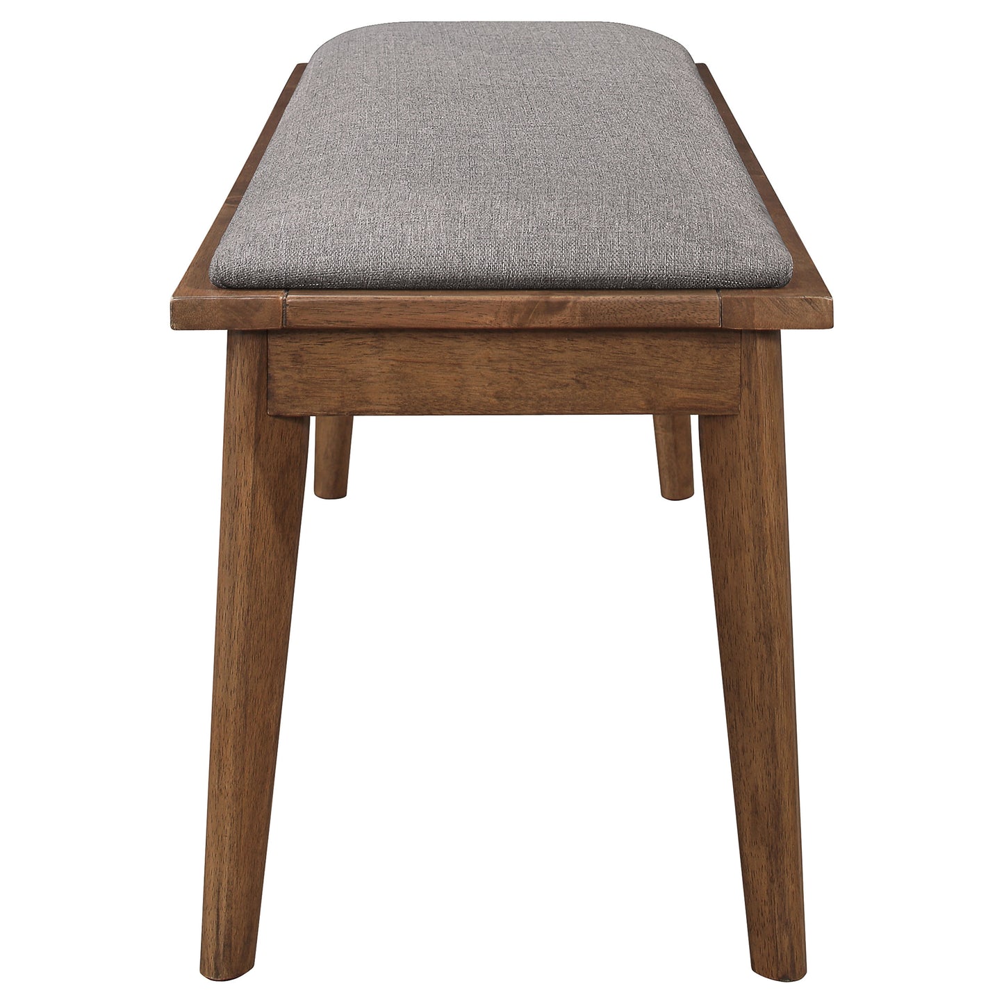 Juego de mesa de comedor rectangular Everett de 6 piezas en nogal natural