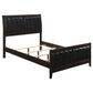 Cama Carlton Wood con paneles completos color capuchino