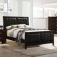 Cama Carlton Wood con paneles completos color capuchino