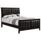 Cama Carlton Wood Eastern King con paneles en color capuchino