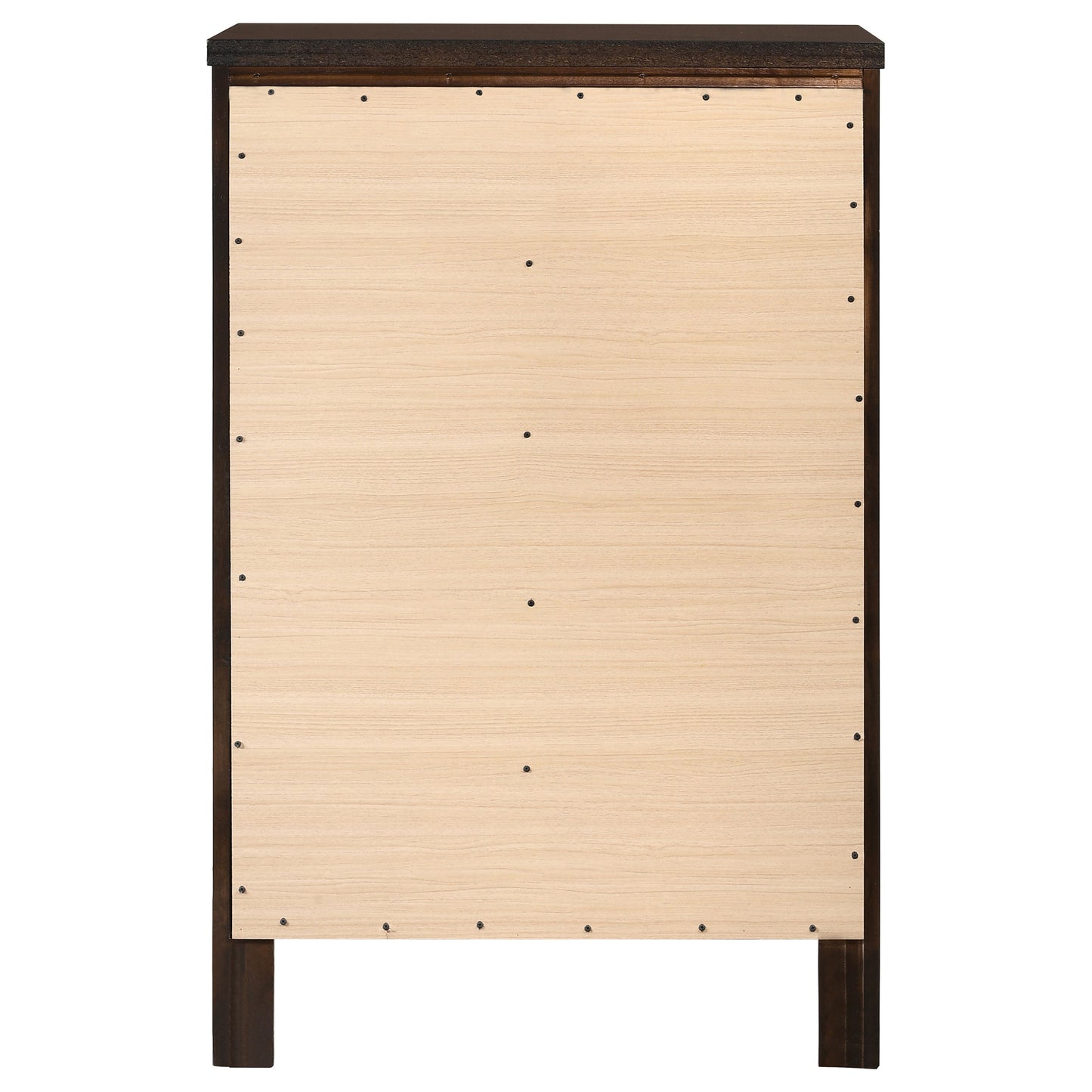 Cómoda de dormitorio Carlton de 5 cajones color capuchino