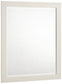 Juego de dormitorio Jessica de 6 piezas con iluminación LED tamaño Queen, color blanco nieve