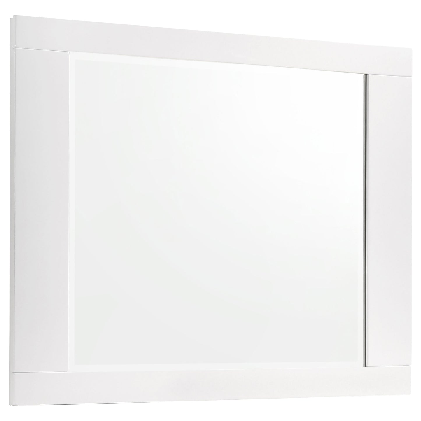 Juego de dormitorio Twin Felicity de 4 piezas en blanco de alto brillo