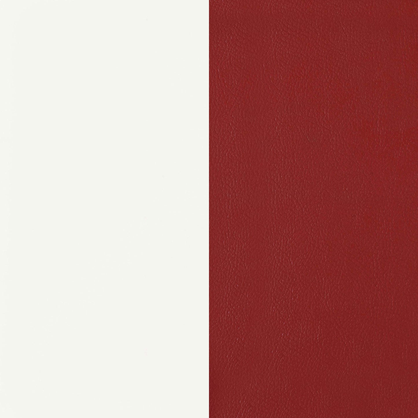 Juego de mesa de comedor ovalada retro de 5 piezas en blanco y rojo