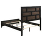 Cama Watson Wood Eastern King con paneles de roble gris