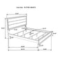 Juego de dormitorio Watson California King de 5 piezas en roble gris