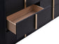 Juego de dormitorio completo Marceline de 4 piezas en negro
