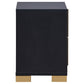 Juego de dormitorio Marceline de 4 piezas tamaño Queen, color negro