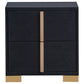 Juego de dormitorio Marceline de 4 piezas tamaño Queen, color negro