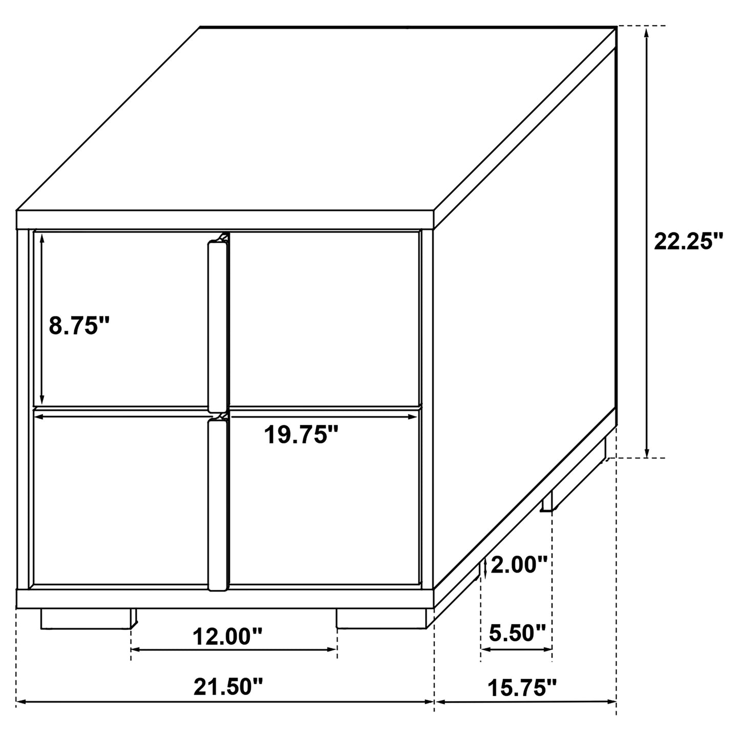 Juego de dormitorio Marceline de 5 piezas tamaño Queen, color negro