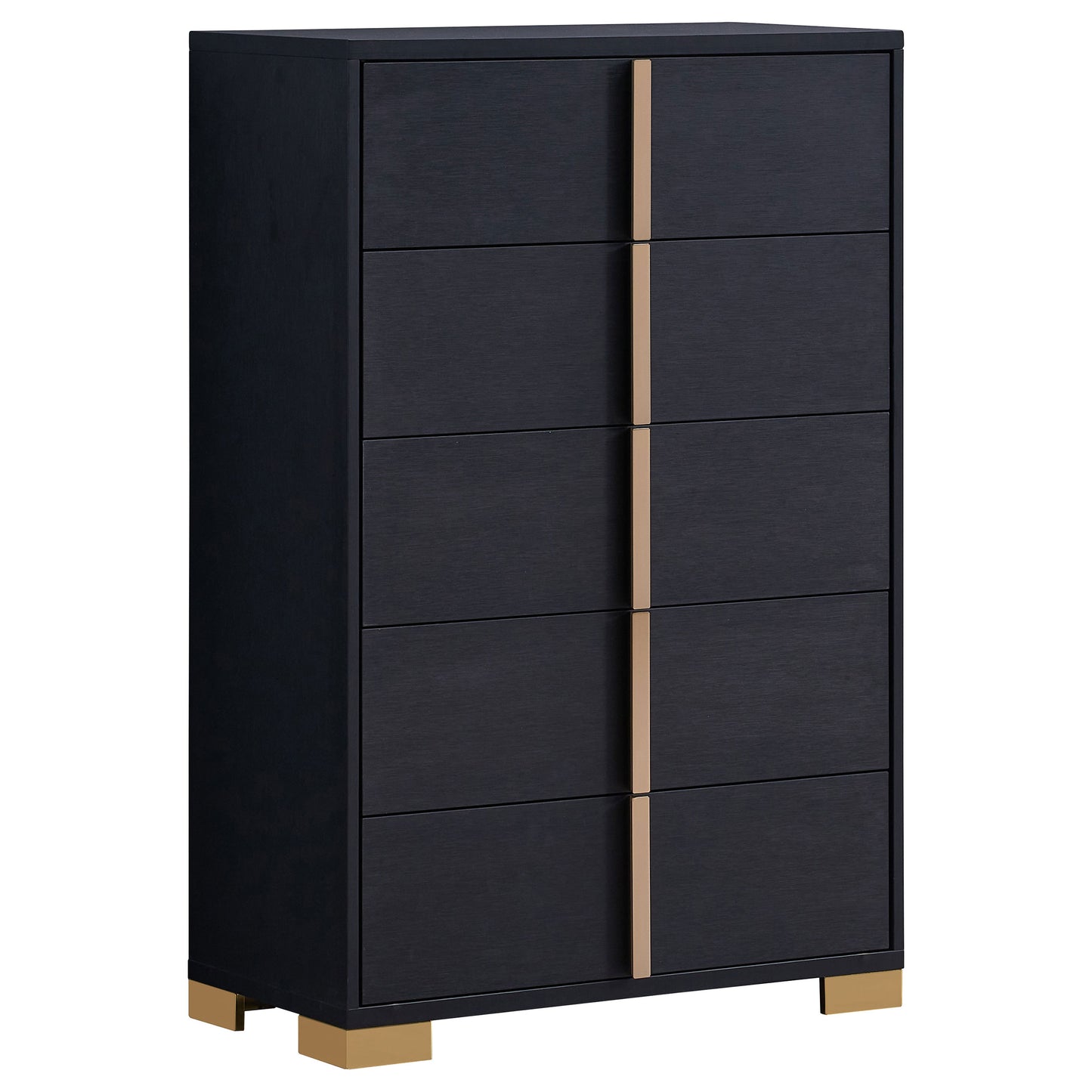 Juego de dormitorio Marceline de 5 piezas tamaño Queen, color negro
