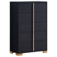 Juego de dormitorio Marceline de 5 piezas tamaño Queen, color negro