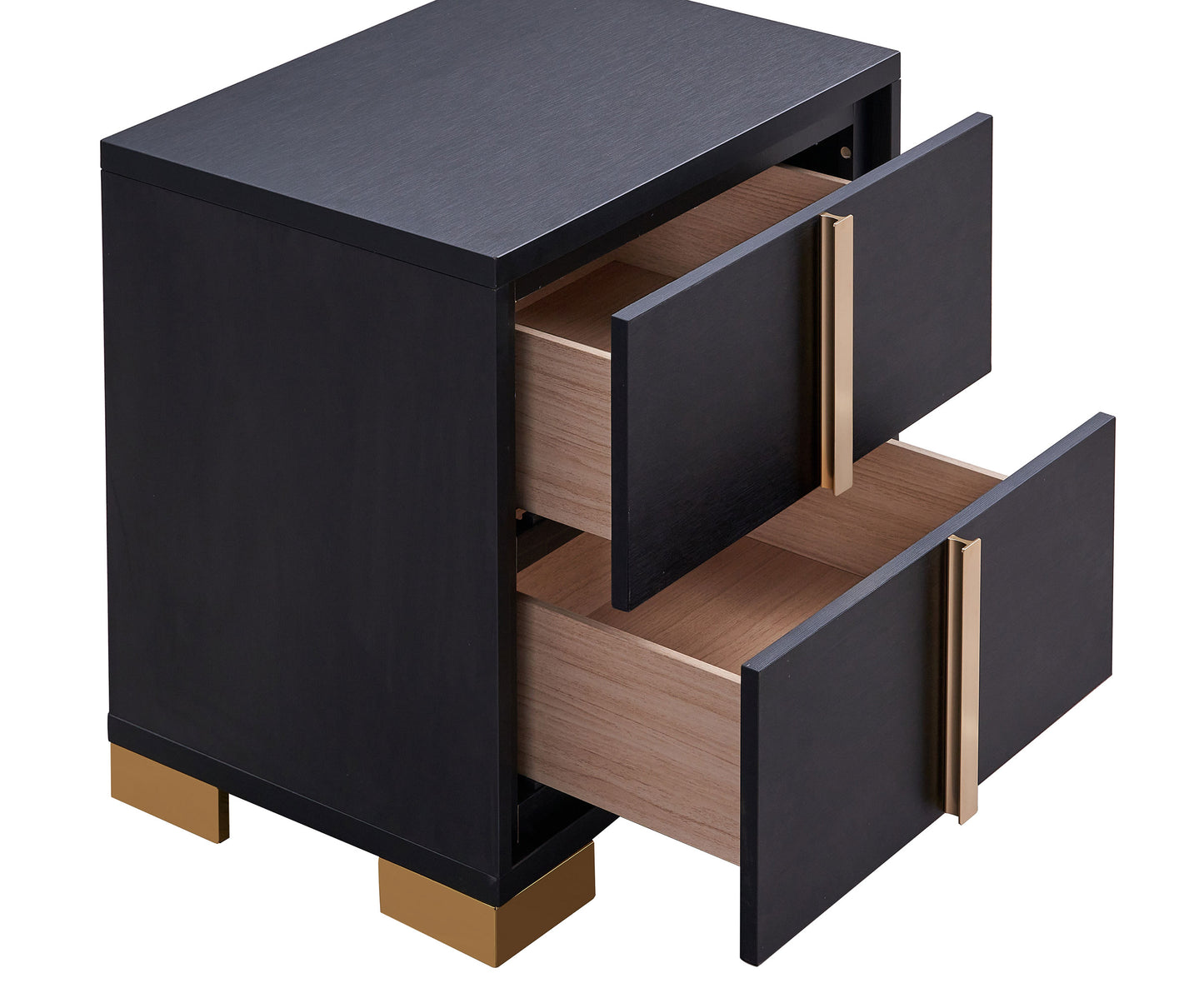 Juego de dormitorio Marceline de 5 piezas tamaño Queen, color negro