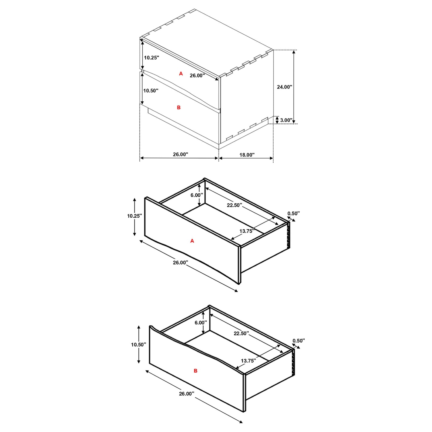 Juego de dormitorio Winslow Eastern King de 5 piezas en nogal ahumado