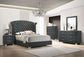 Cómoda de dormitorio Melody de 5 cajones, color gris