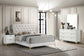 Juego de dormitorio Kendall Eastern King de 4 piezas en blanco