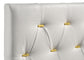Cama tapizada Kendall California King con paneles en blanco