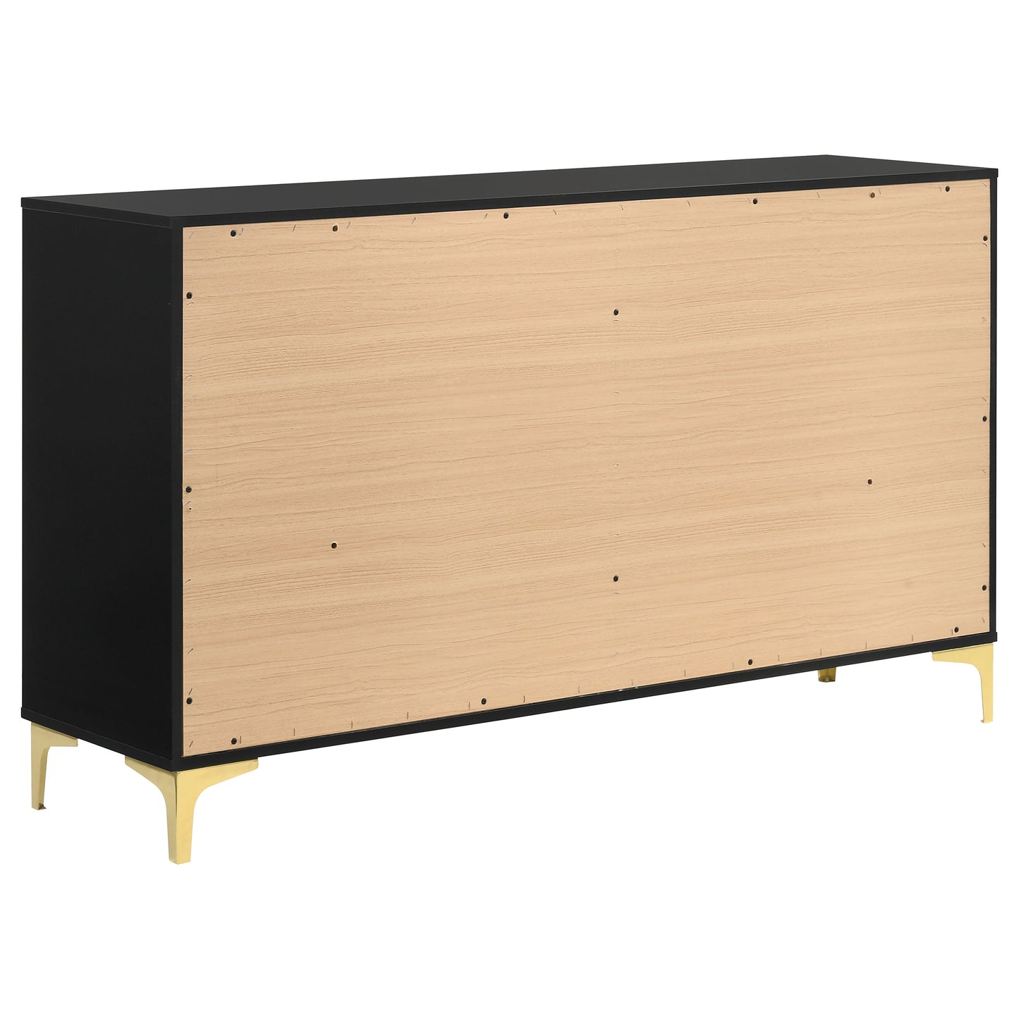 Juego de dormitorio Kendall California King de 4 piezas, color negro