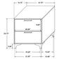 Juego de dormitorio Kendall California King de 5 piezas, color negro